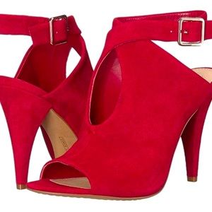 NEW Vince Camuto: Ramba Red Suede Heels / Size 10